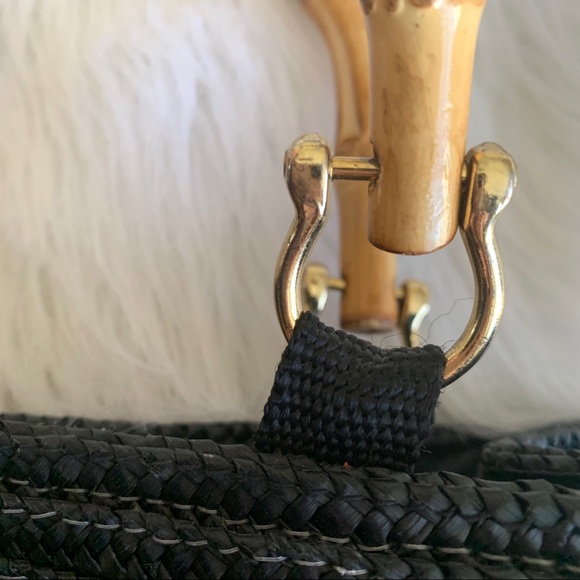 Sonoma Rattan Bamboo Handle Purse - Picture 5 of 16
